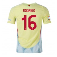 Camisa de Futebol Espanha Rodri Hernandez #16 Equipamento Secundário Europeu 2024 Manga Curta